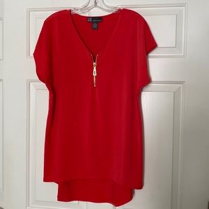 Red tunic top